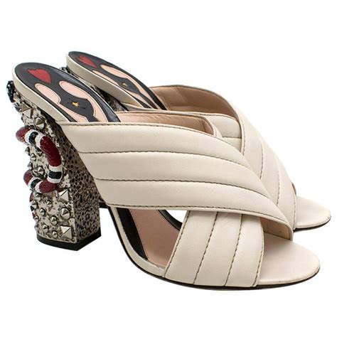 gucci mule pink with snake|Gucci mules.